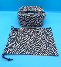 Load image into Gallery viewer, Zebra print vanity bag
