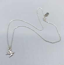 Load image into Gallery viewer, Swallow Silver Necklace
