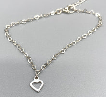 Load image into Gallery viewer, Heart Silver Bracelet
