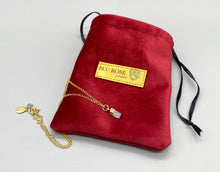 Load image into Gallery viewer, Gold Vermeil Aquamarine Raw Crystal Necklace
