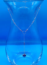 Load image into Gallery viewer, Vintage Sterling Silver Heart Locket Drop Necklace
