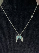Load image into Gallery viewer, The Protective Blue Angel wing Necklace
