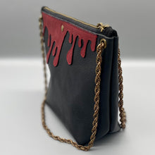 Load image into Gallery viewer, Black leather drip bag
