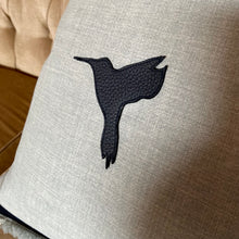 Load image into Gallery viewer, Linen tranquility bird cushion
