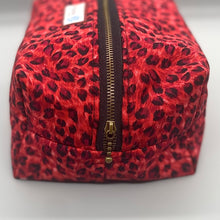 Load image into Gallery viewer, Red leopard print vanity bag
