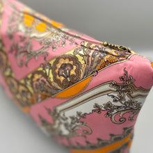 Load image into Gallery viewer, Vintage silk pink decadence cushion
