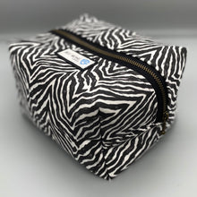 Load image into Gallery viewer, Zebra print vanity bag
