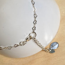 Load image into Gallery viewer, Silver heart chain bracelet
