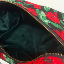 Load image into Gallery viewer, Red tulip print vanity bag
