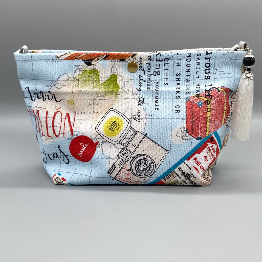 Retro 50's print pouch