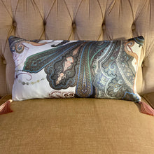 Load image into Gallery viewer, Vintage silk baroque cushion
