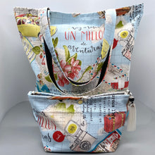 Load image into Gallery viewer, Retro 50&#39;s print tote
