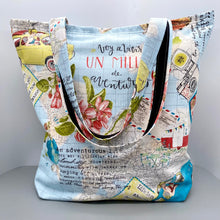 Load image into Gallery viewer, Retro 50&#39;s print tote
