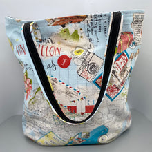 Load image into Gallery viewer, Retro 50&#39;s print tote
