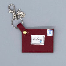 Load image into Gallery viewer, Leather Love letter bag charm
