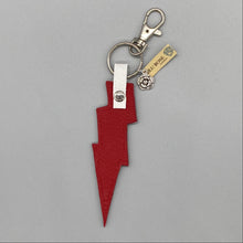 Load image into Gallery viewer, Leather coloured lightning bolt bag charms
